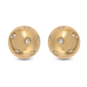 Diamant-Ohrstecker in Silber