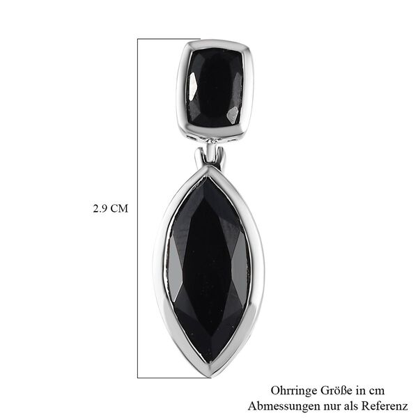 Schwarze Spinell-Ohrringe - 11,46 ct. image number 5