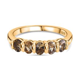 AA Natürlicher goldener Tansanit Ring - 0,80 ct.