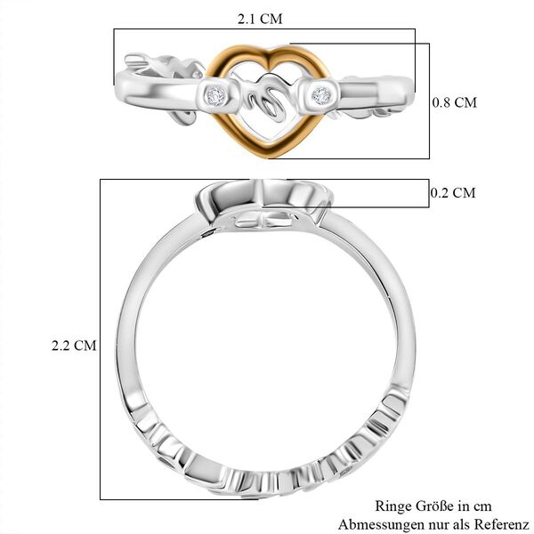 GP Amore Kollektion - Kanchanaburi blauer Saphir und weißer Champagner Diamant Ring image number 8