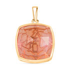 D'Joy Kandis-Fusions-Quarz Anhänger 925 Silber vergoldet ca. 18,13 ct.