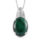 Malachit Schmuckset Edelstahl ca. 30.00 ct