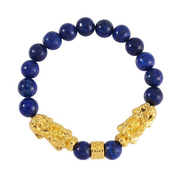 2er Set - Lapislazuli Armband und Ohrringe, ca., goldfarben 110.00 ct image number 5