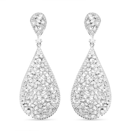 Weiße Diamant-Ohrringe, 925 Silber platiniert ca. 1.00 ct image number 0