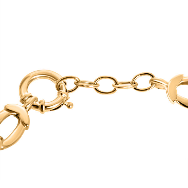 Ovales Glieder-Armband in 585 Gold, 18 cm image number 3