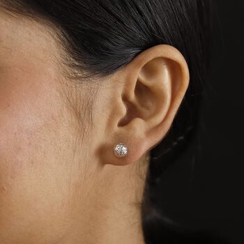 925 Silber platiniert Ohrringe