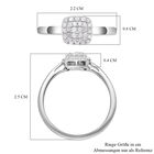 Diamant Ring, 925 Silber platiniert, ca. 0.25 ct image number 5