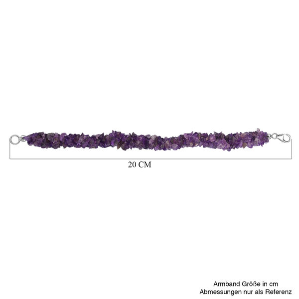 Afrikanisches Amethyst Armband, 19 cm - 120 ct. image number 4