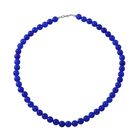 Blauer Onyx Halskette ca. 45 cm 925 Silber ca. 200,00 ct.