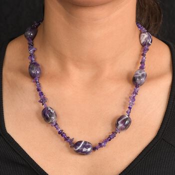 Afrikanische Amethyst 60cm Halskette - 325 ct.
