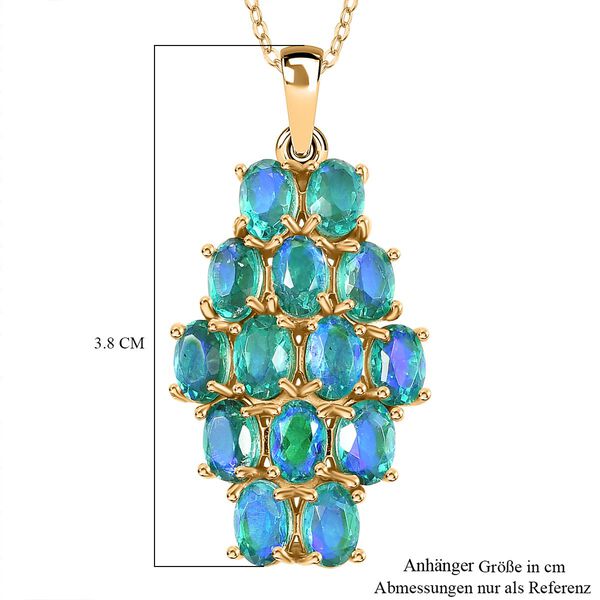 Pfau Quarz Triplett Anh&auml;nger - 7,55 ct. image number 5