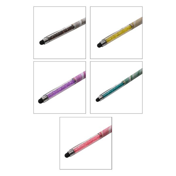 Kugelschreiber-Set, Marmor-Design, 14,5×1cm, 5 Stück image number 7