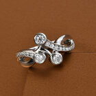 88 Facetten Moissanit Ring 925 Silber platiniert  ca. 0,63 ct image number 1