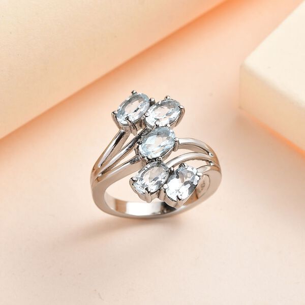 Himmelblauer Topas-Ring - 2,74 ct. image number 2