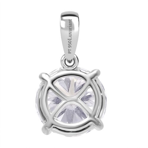 LUXURIANT DIAMOND-  IGI zertifizierter VS-EF Labor Rundschliff Diamant Anhänger in 950 Platin - 3 ct. image number 3