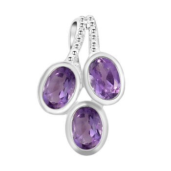Afrikanischer Amethyst-Anh&auml;nger, 925 Silber ca. 1,36 ct
