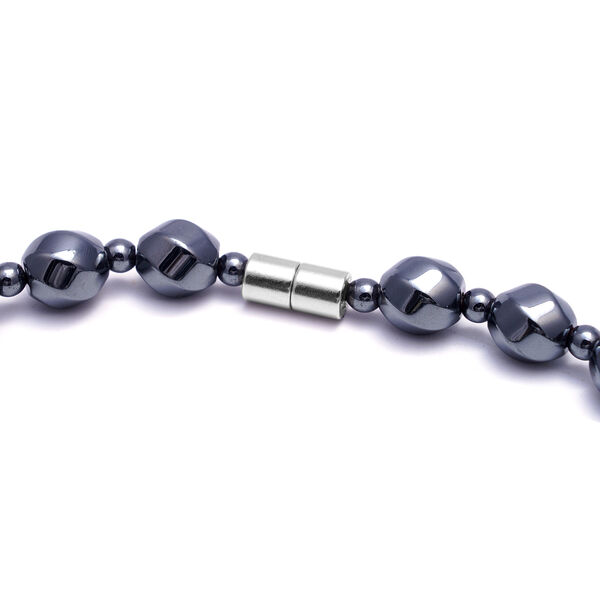 2er- Set Hämatit flexibel Armband und Halskette ca. 50 cm lange image number 5