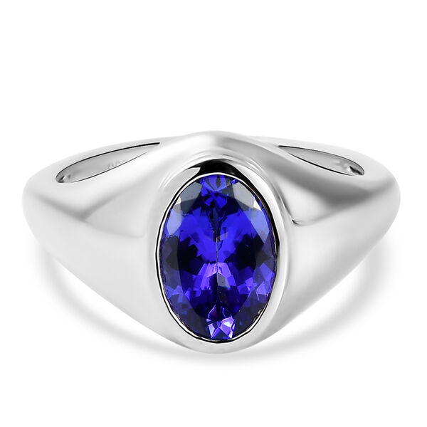 RHAPSODY AAAA Tansanit-Ring, 950 Platin (Gr&ouml;&szlig;e 18.00) ca. 2,13 ct