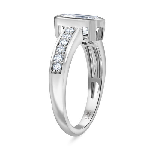 LUXURIANT DIAMOND - Lab Grown Diamant VS-EF IGI zertifiziert Ring 950 Platin (Größe 19.00) ca. 2.01 ct image number 4