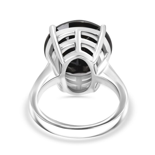 Schwarzer Spinell Ring - 11,08 ct. image number 5