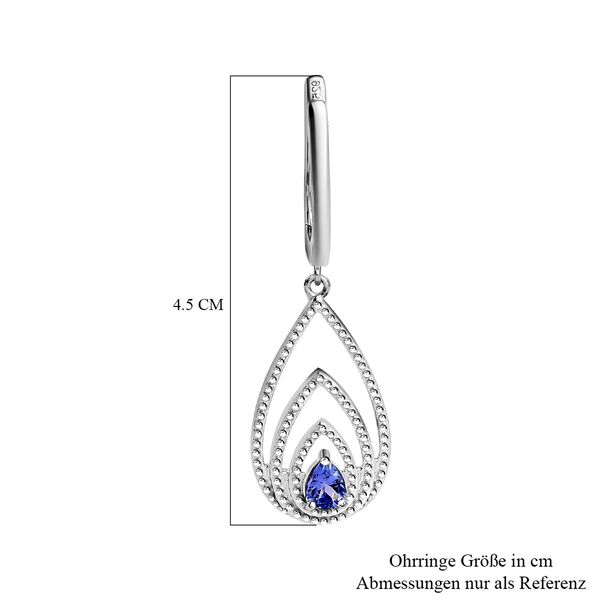 AA Tansanit Ohrringe - 0,69 image number 6