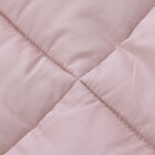 Serenity Night: Maulbeerseiden Quilt mit quadratischer Steppung, Größe King 225x220 cm, Babyrosa image number 1