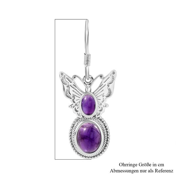 D joy AAA Afrikanischer Amethyst Ohrringe 925 Silber rhodiniert ca. 4.94 ct image number 6