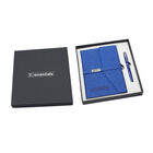 Geschenkidee: Kunstwildleder Notizbuch und Kugelschreiber Set, Größe 21x15 cm, Blau, 2 teilig image number 5