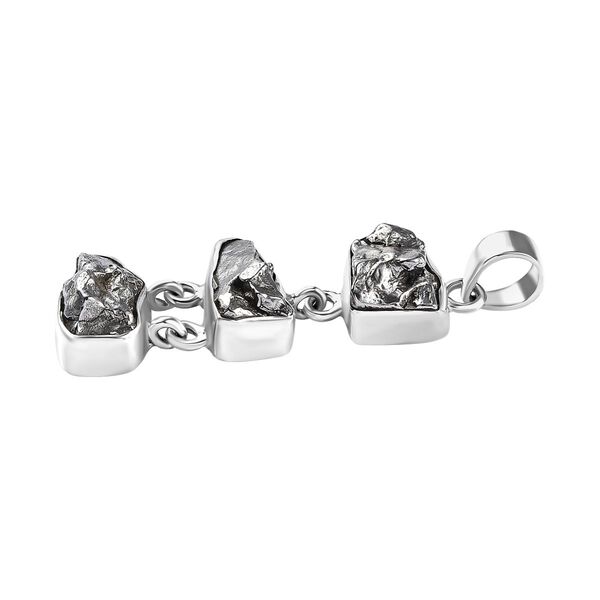 Meteorit Anh&auml;nger 925 Silber rhodiniert ca. 38,71 ct. image number 4
