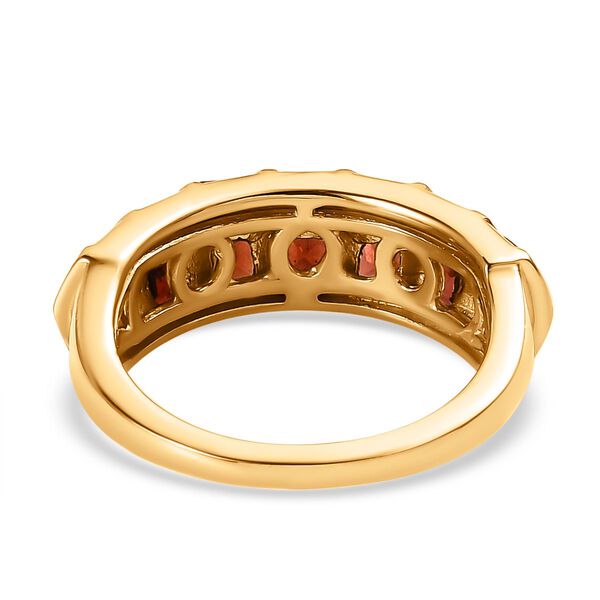 Natürliche Mosambik Granat Ring 925 Silber vergoldet (Größe 17.00) ca. 2.77 ct image number 6