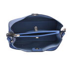 Crossbody Tasche aus Kunstleder mit abnehmbarem Riemen, Größe 24x11x22 cm, Blau image number 5