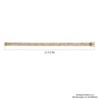 Natürliches, äthiopisches Welo Opal-Armband, 925 Silber vergoldet, 10,60 ct. image number 4