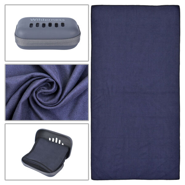 Sporthandtuch, Schwarz  image number 10