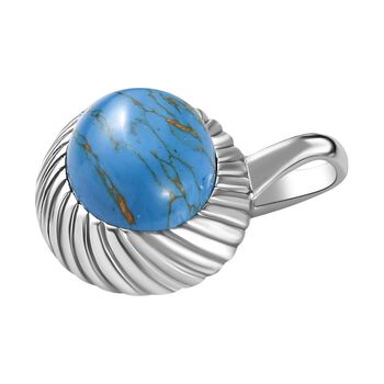 Blaues T&uuml;rkis Anh&auml;nger  Edelstahl ca. 5.75 ct