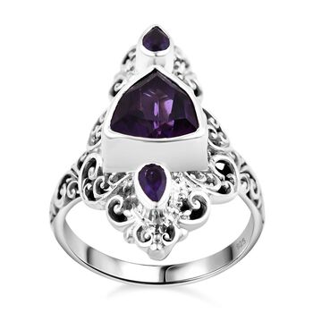 Royal Bali Kollektion - Afrikanischer Amethyst-Ring - 3,59 ct.