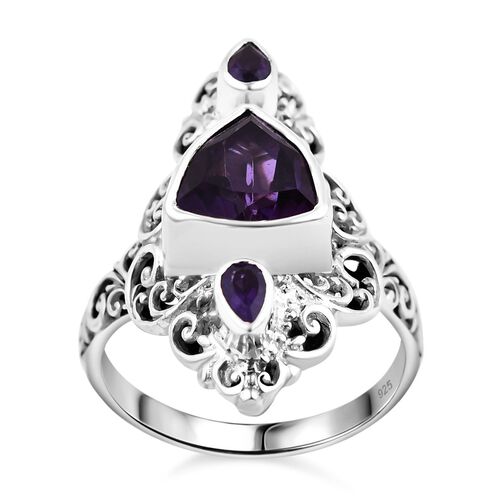 Royal Bali Kollektion - Afrikanischer Amethyst-Ring - 3,59 ct. image number 0