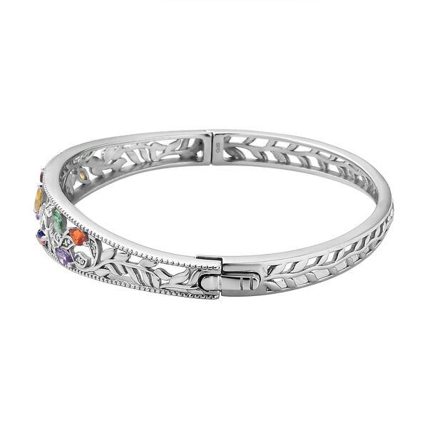 Mehrfarbiger Zirkonia-Armreif - 19 cm image number 4