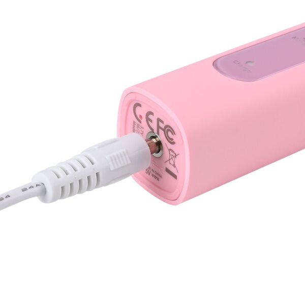 Fairywill- Zahnb&uuml;rste mit 4 B&uuml;rstenk&ouml;pfen, Rosa image number 6