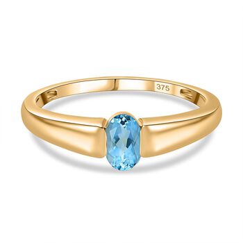 AA Santamaria Aquamarin Ring 375 Gold (Gr&ouml;&szlig;e 17.00) ca. 0,45 ct