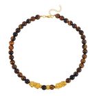 Gelbes Tigerauge Halskette ca. 45 cm Std Gelb ca. 250,00 ct