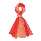 LA MAREY - 100% Maulbeeren-Seidenschal, Chiffon, 110x180 cm, Rot