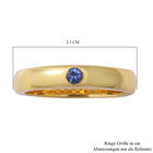 AA Tansanit Ring 925 Silber vergoldet  ca. 0,14 ct image number 4