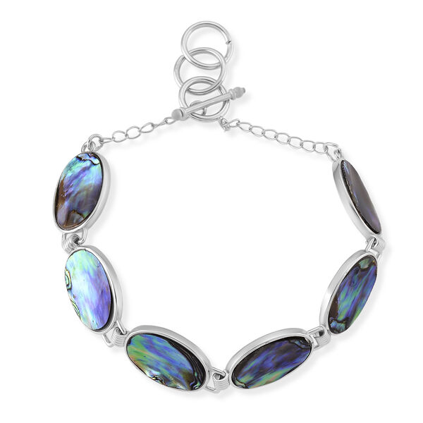 Abalone Muschel Armband ca. Flexibles cm Nickelfreies Messing ca. 45.00 ct image number 4