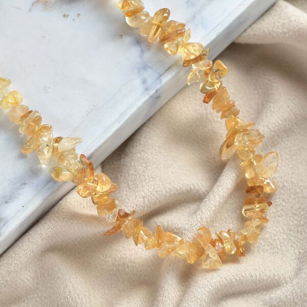 Citrin Kette 71 cm ca. 292,00 ct. image number 1