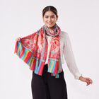 Schal aus 100 % Premium-Kaschmir mit Digitaldruck, 70 x 200 cm, mehrfarbig