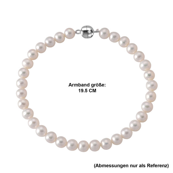 D'Joy AAA Zhuji Akoya-Perle (5-5.5 mm) Armband ca. 19 cm 925 Silber Rhodiniert image number 5