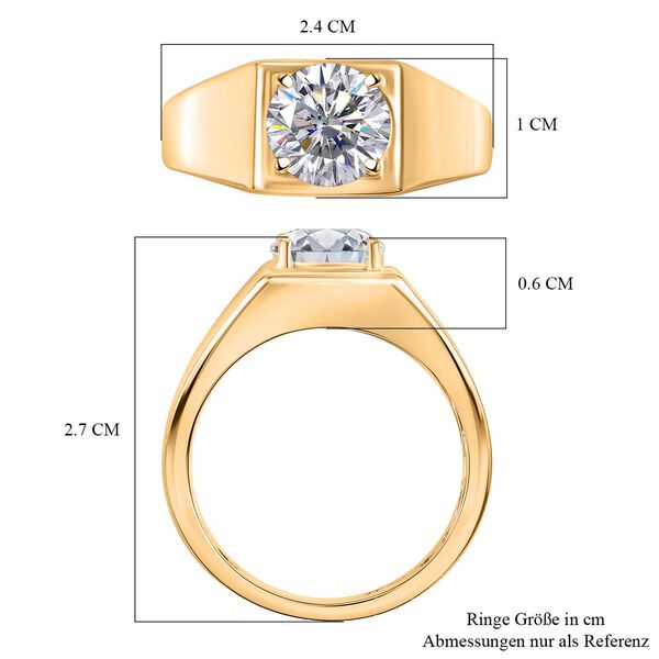 J Francis gefertigt mit SWAROVSKI-  Swarovski Zirkonia Solitär Ring image number 7