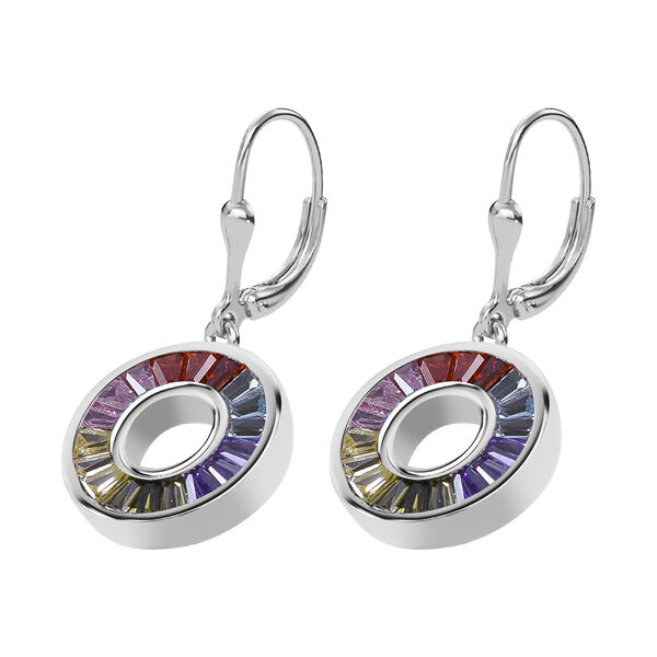 LUSTRO STELLA mehrfarbige Zirkonia-Ohrringe - 1,94 ct. image number 3