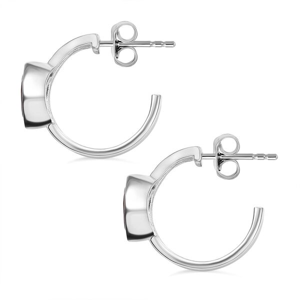 Roter Granat Ohrringe 925 Silber ca. 1.78 ct image number 4