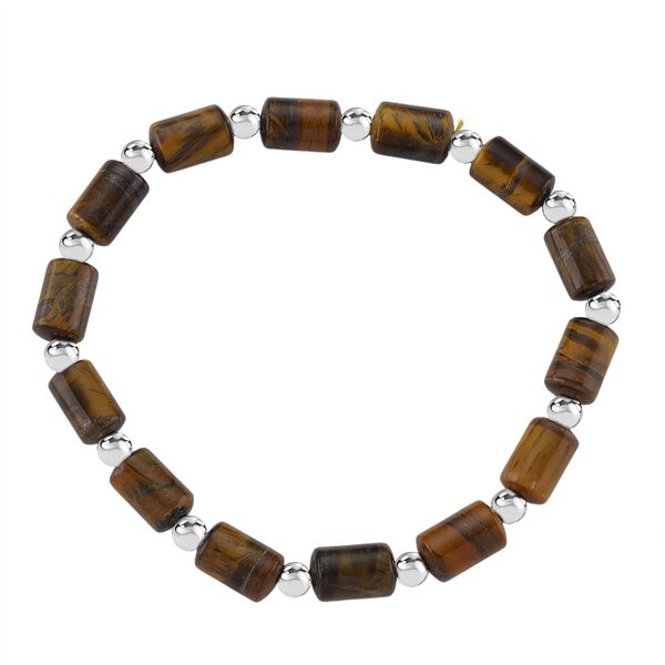 3er Set - Gelbes Tigerauge, Erstellt weißes Katzenaugen Armband, ca. 175.00 ct image number 9